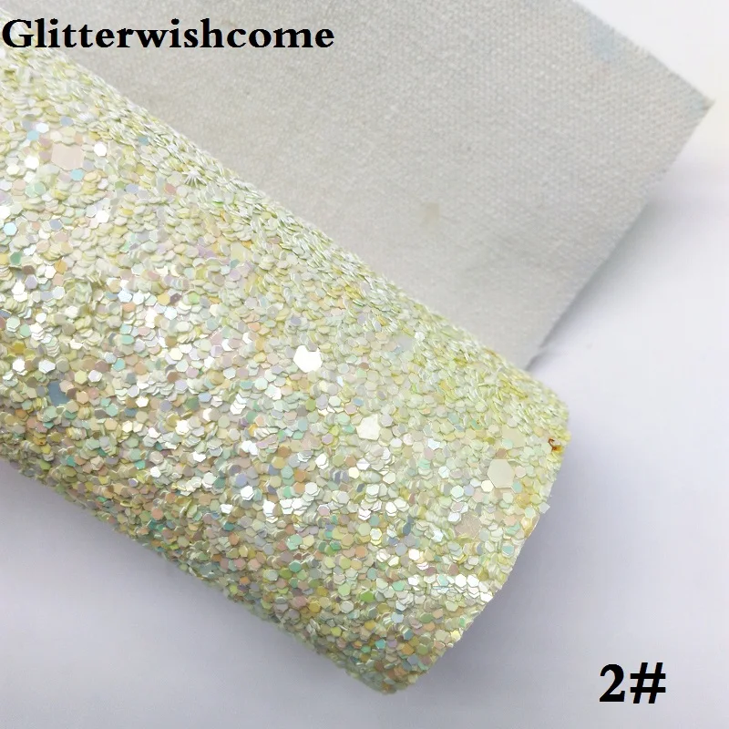 Glitterwishcome 30X134 см мини-рулон синтетическая кожа, массивная блестящая кожа, искусственная ткань из искусственной кожи винил для бантов, GM023 - Цвет: 2