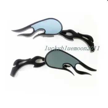 

Flame Mirror Mirrors For Harley Dyna Heritage Softail Rocker C Chopper Crusier Touring Motorcycle