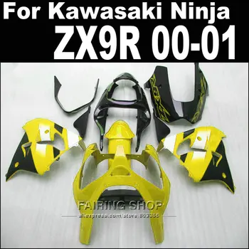 

Yellow black For Kawasaki Ninja zx-9r zx9r fairing kit 2000 2001 00 01 Abs High quality Abs Fairings xl55