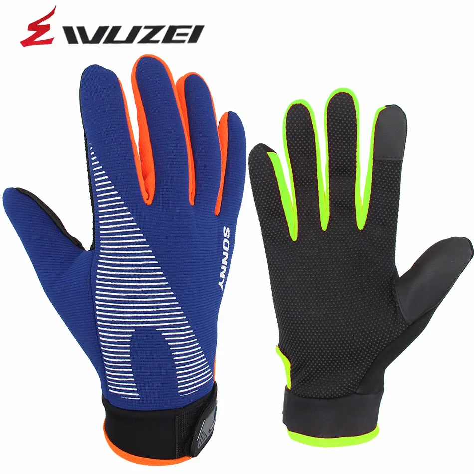 

WUZEI Windproof Cycling Gloves Touch Screen Riding MTB ROAD Bike Bicycle Glove Thermal Warm Motorcycle Winter Autumn Clothing
