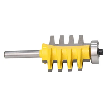 

Engraving machine milling cutter 8mm Shank Rail Reversible Finger Joint Glue Router Bit Cone Tenon Woodwork Cutter