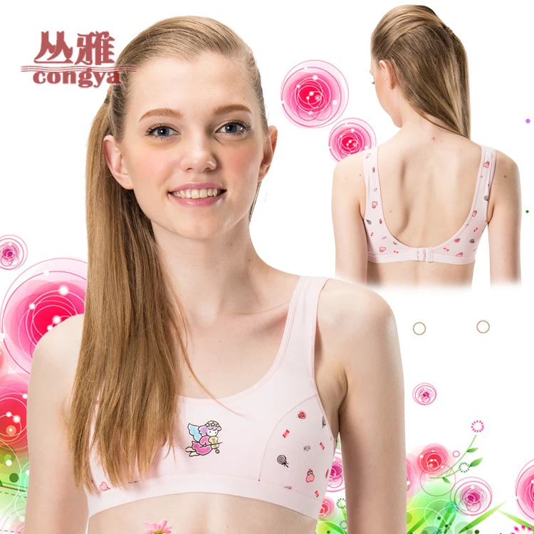 2015 summer Young girl designs age young girl wireless push up bra F725