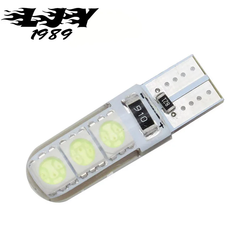 50pcs High Bright Canbus T10 LED 5050 6 SMD 194 168 W5W 6led Car Interior Lights Side Wedge Lamps No Error Free Wholesale 6SMD | Автомобили