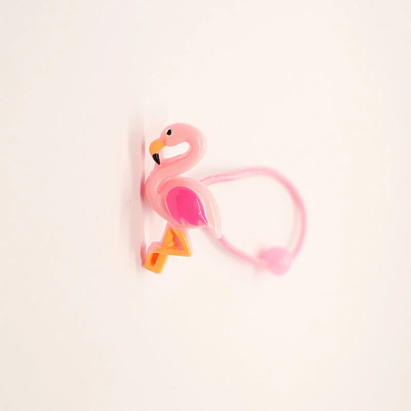 2 шт. Розовый фламинго детский головной убор эластичные повязки для волос Принцесса веревки для волос детский головной убор Девочки Аксессуары для волос Детская повязка на голову - Цвет: 2PCS