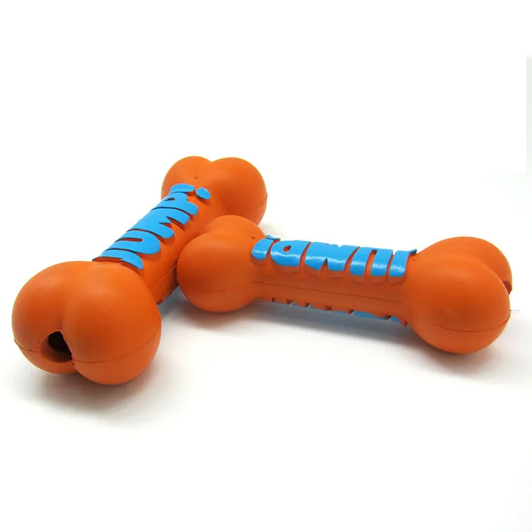 Pet Dog Chew Toys High Quality Natural Rubber Bone for Teddy Puppies