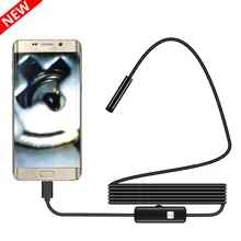 1/1. 5/2M 7/5. 5 мм объектив эндоскоп HD 480P USB OTG Змея эндоскоп Водонепроницаемый инспекции труб Камера бороскоп для телефона Android ПК