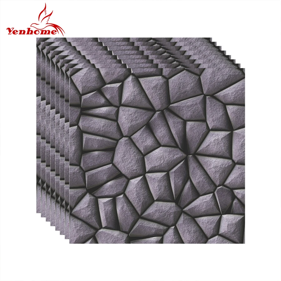 

Waterproof PVC 3D Wall Stickers for Bathroom Self Adhesive Wallpaper 3D Wall Decals Kitchen Backsplash Tiles Stickers Home Decor
