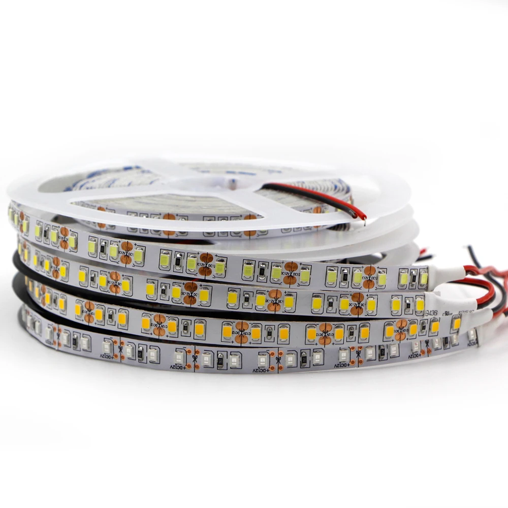 Светодиодная лента 12 В 2835 SMD 120 светодиодный/м 5 м 600 светодиодный s гибкий