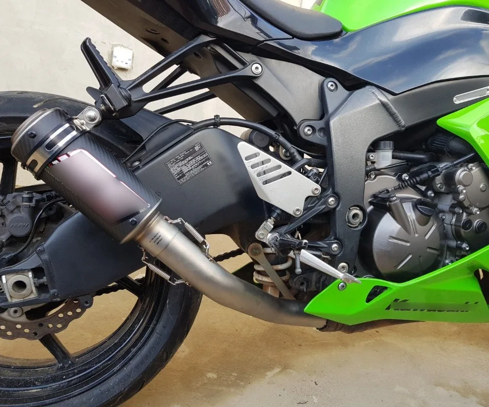 Silp on Для Кавасаки ZX-6R/636 2004- мотоциклетная средняя Соединительная труба с хвостом выхлопной трубы глушителя