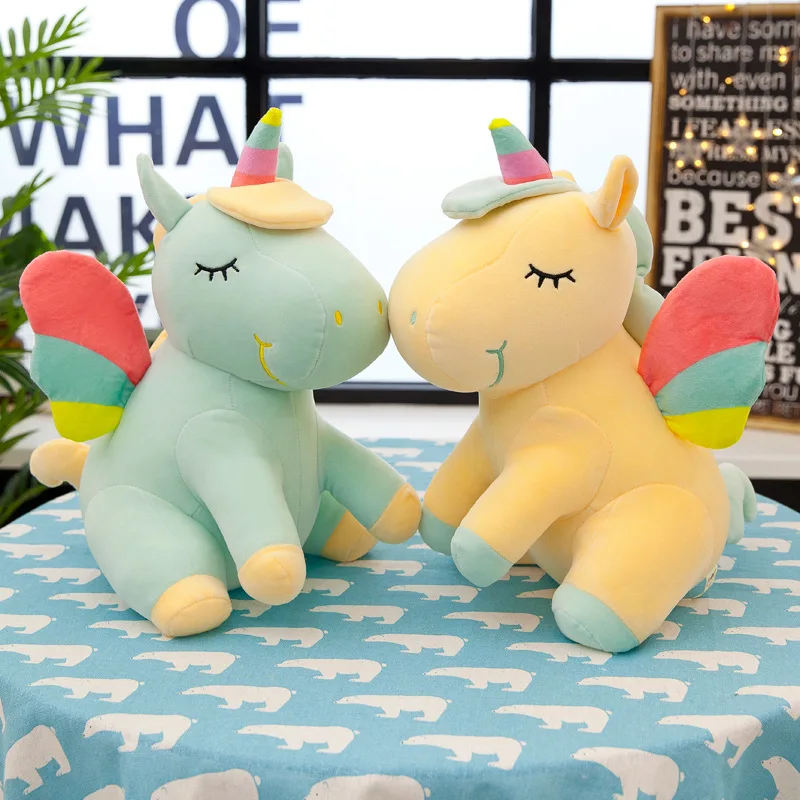 Niccky Unicorn Plush Toys Soft Doll Unicorns Stuffed Animal Unicorn Cuddle Appease Sleeping Pillow Christmas Gift for Children