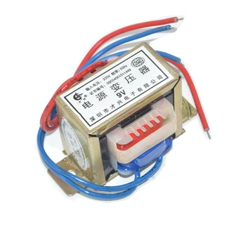 

EI57*25 Double Group Output Voltage 15W EI Ferrite Core Input 220V 50Hz Vertical Mount Electric Power transformer