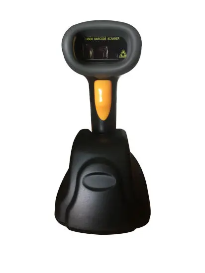 

Wireless Laser Barcode Scanner Reader with Base Charger, 400m Communication Distance & up to 400, 000 Codes Storage