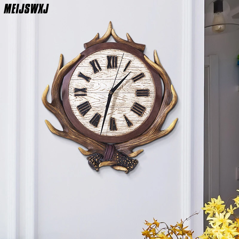 

Meijswx Wall Clock Nordic Decorative Living Room Clock Super Silent Clock Personality Creative Simple Household