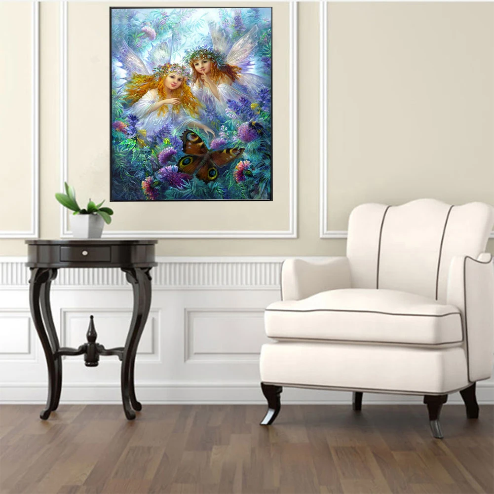 New 5D Diamond Painting Little Angel Embroidery Cross Stitch Home Decor 3 pols