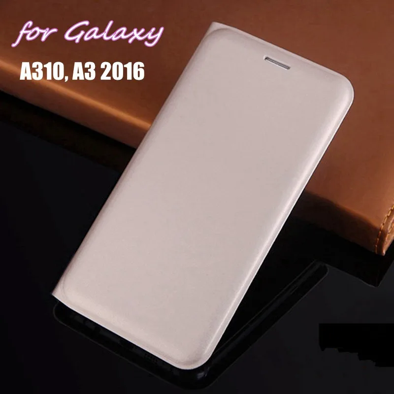 

For Samsung Galaxy A3 2016 A310 A310F A310H A310M Slim Wallet Case Leather Flip Cover Smart Phone Mask Shell With Card Holder
