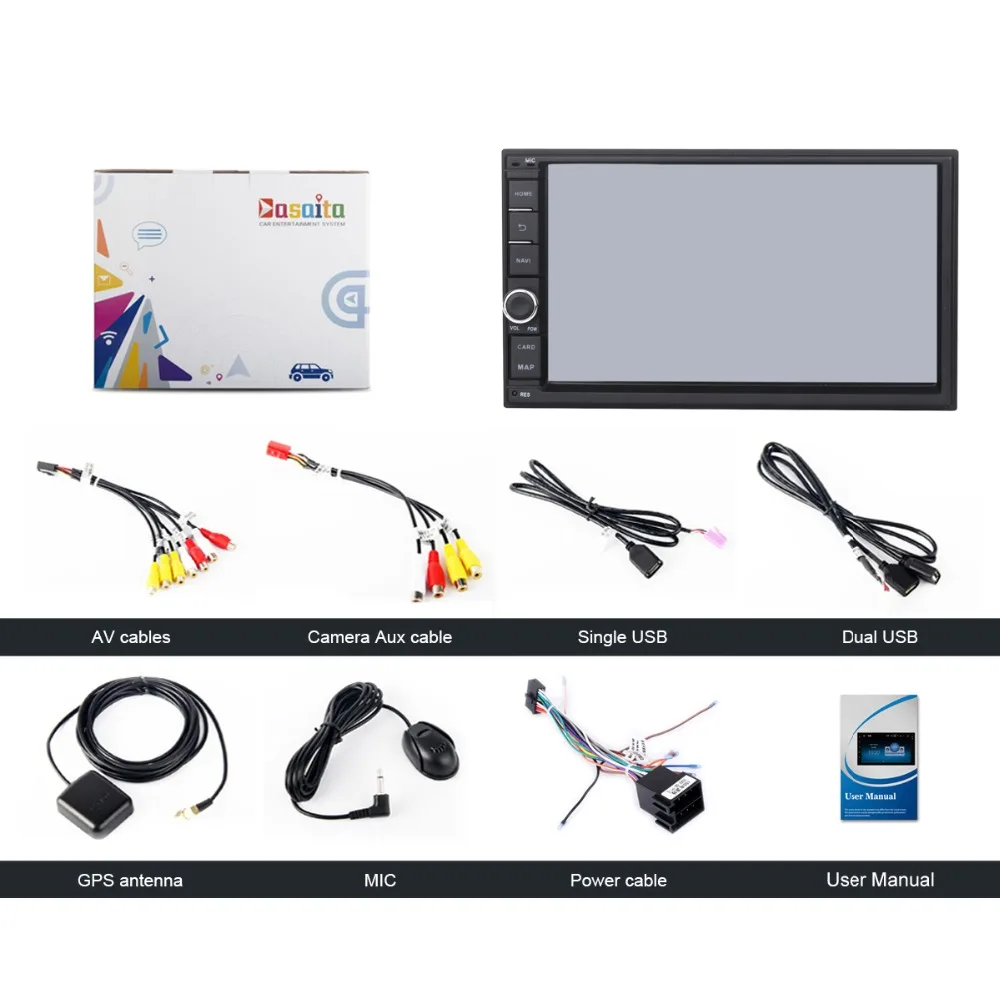 Best 2 DIN Android 8.1 Auto Radio 7" Universal Car Multimedia Player GPS Stereo Audio Head Unit Support DAB DVR OBD WIFI 4G BT NO DVD 5 Best 2 DIN Android 8.1 Auto Radio 7" Universal Car Multimedia Player GPS Stereo Audio Head Unit Support DAB DVR OBD WIFI 4G BT NO DVD 5