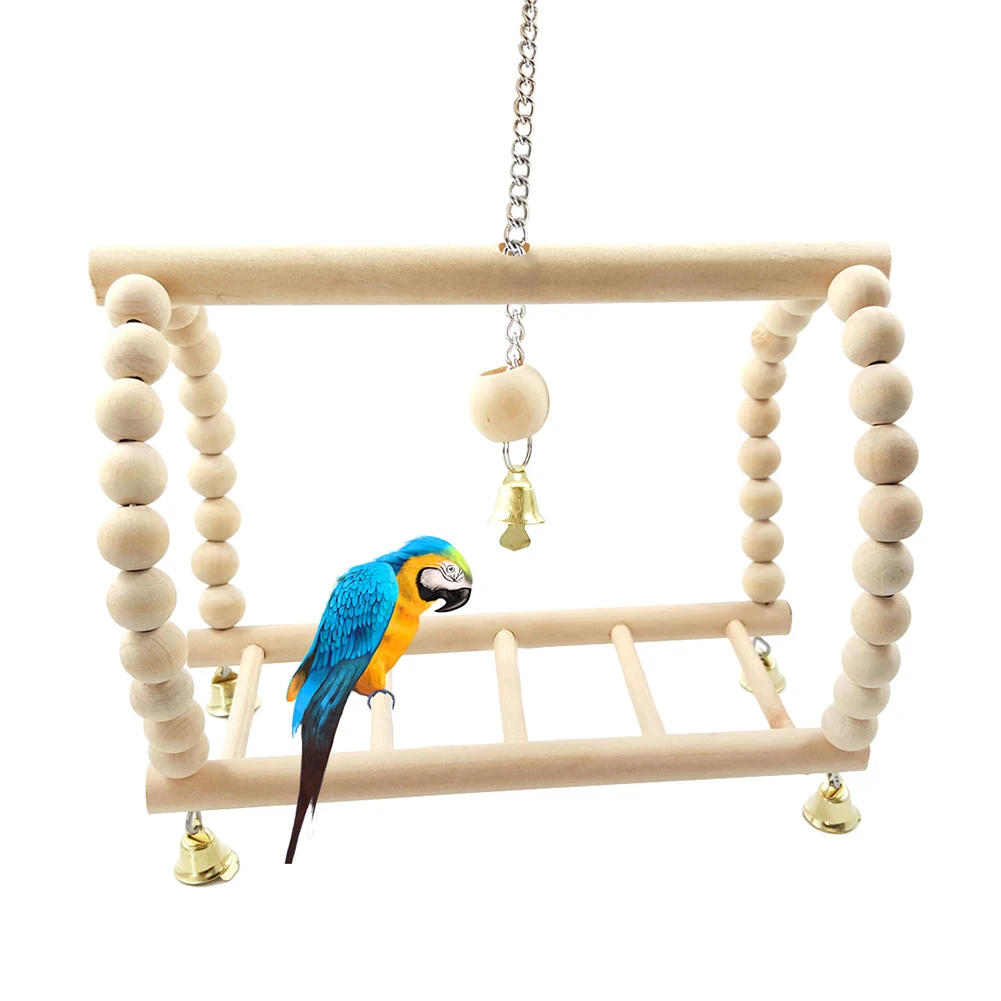 

Bird Suspension Bridge Ladder Swing Hanging Climbing Frame Toy for Squirrel Parrot Hamsters Mice Pet Cage Accessory