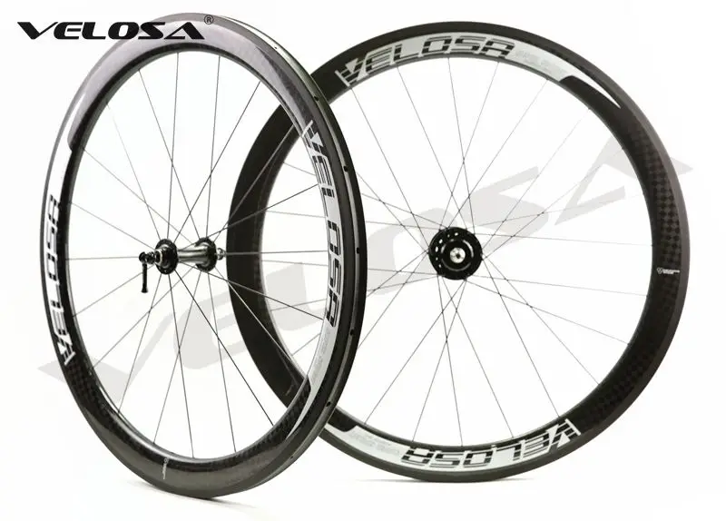 Velosa super sprint 50 дорожный велосипед Углеродные колеса 700C мм клинчерная/трубчатая