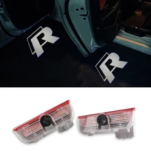 2X LED Car Door Laser Projector Ghost Shadow Step Light Logo For VW Passat B6 B7 MK5 MK6 Tiguan Scirocco CC Golf 6 7 Jetta