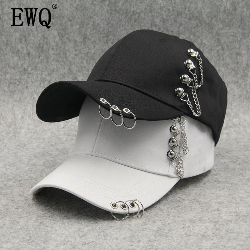 

[EWQ] Baseball Hat Woman All-match Tide Leisure Time Hoop Peaked Cap Student Street Trendsetter Male Hip-hop Hats 5 color QJ047