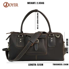 JOYIR, роскошный бренд, натуральная кожа, мужские дорожные сумки, багаж, дорожная мужская сумка, кожаная мужская сумка на плечо, большая сумка-тоут