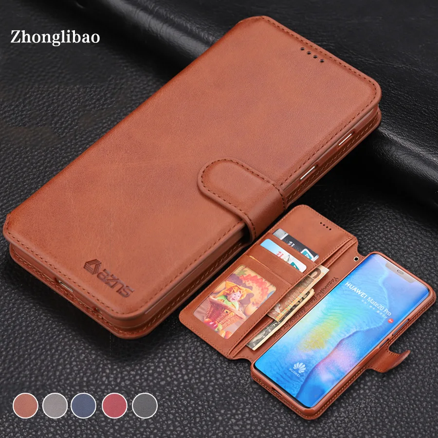 

Leather Flip Case for Huawei P Smart Plus 2019 P30 P20 Mate 20 X Pro Lite Mate20 Wallet Cover Mate 10 20 Lite Card Holder Coque
