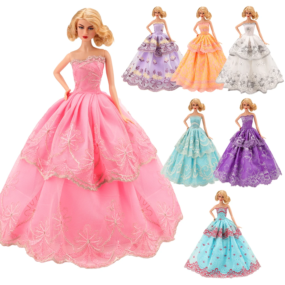 

Dress Dolls Send Randomly 5PCS/Set Dresses New Hot Fashion Outfit Beautiful Handmade Princess For Barbie Clothes And Accessories