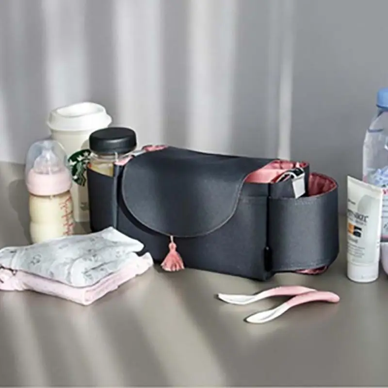

portable Sroage Bag Diaper Organizer Water Bottle Bag For Diapers Stroller Accessory Baby Stroller Organizer Waterproof Carriage