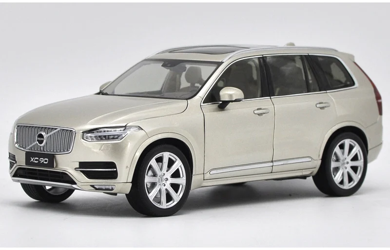 1/18 Volvo XC90 внедорожник сплав автомобиль из литого металла модель игрушки для детей рождественские подарки игрушки коллекция оригинальная коробка - Цвет: Золотой