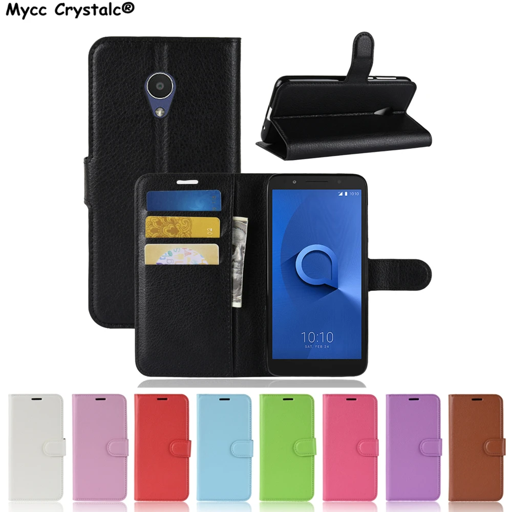 Alcatel 1C Case Alcatel 3 3C 3V Case Flip Luxury Wallet PU Leather