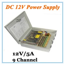 DC12V 5A 9 канальный адаптер питания для CCTV камеры CCTV системы 12 В Безопасности профессиональный адаптер конвертер