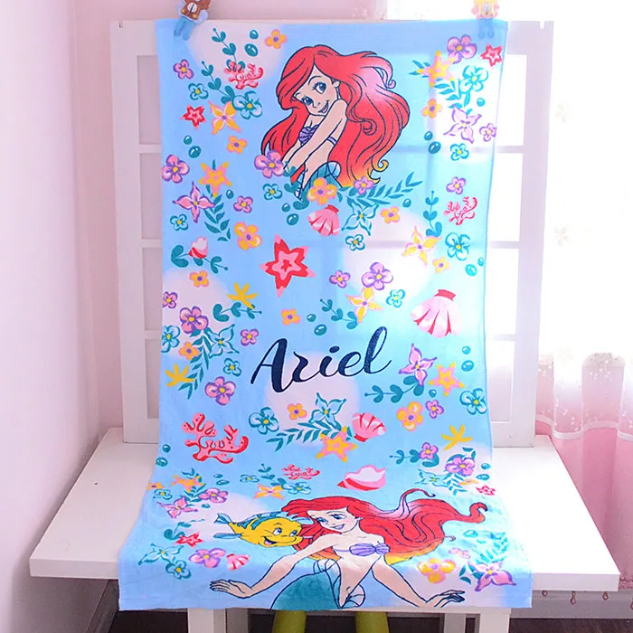 100 Cotton Cartoon The Little Mermaid Flounder Ariel Princess Flower