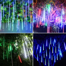 LED Meteor Shower Lights 30CM 50CM Waterproof Xmas Decoration Light Led String Lights Party Christmas lights Outdoor Fairy Light jusong led christmas 50cm meteor shower rain tube smd garland christmas tree navidad decorative xmas outdoor fairy lights string