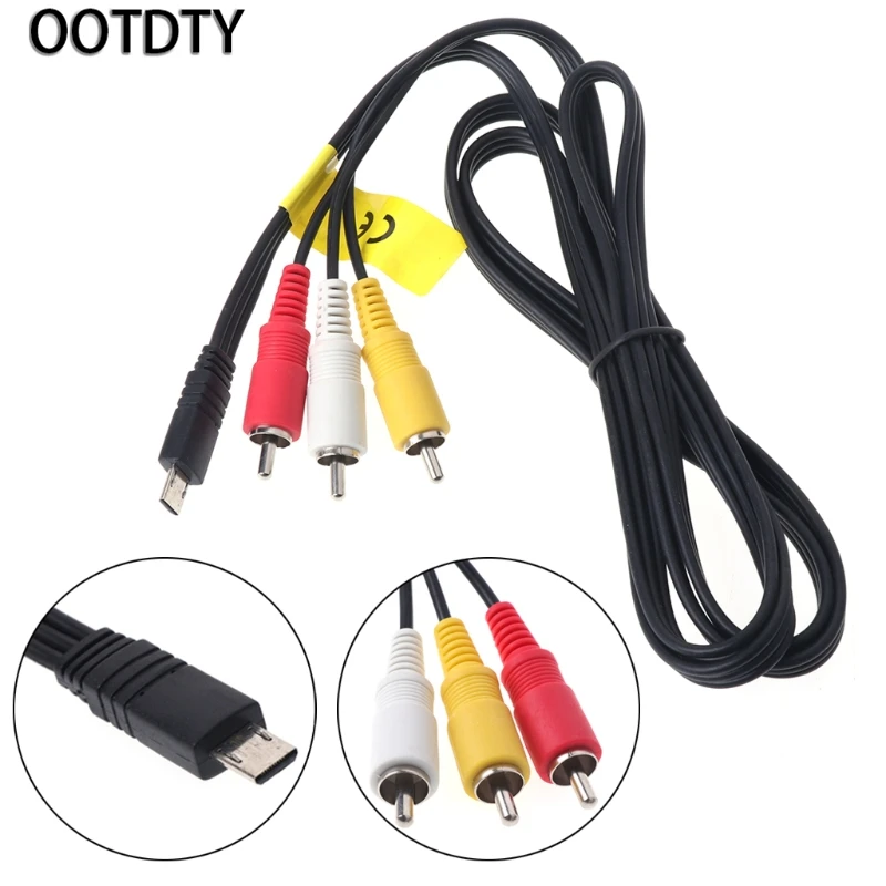 

OOTDTY AV Cable VMC-15MR2 RCA Terminal Cord for Sony Handycam Camcorder Digital Camera