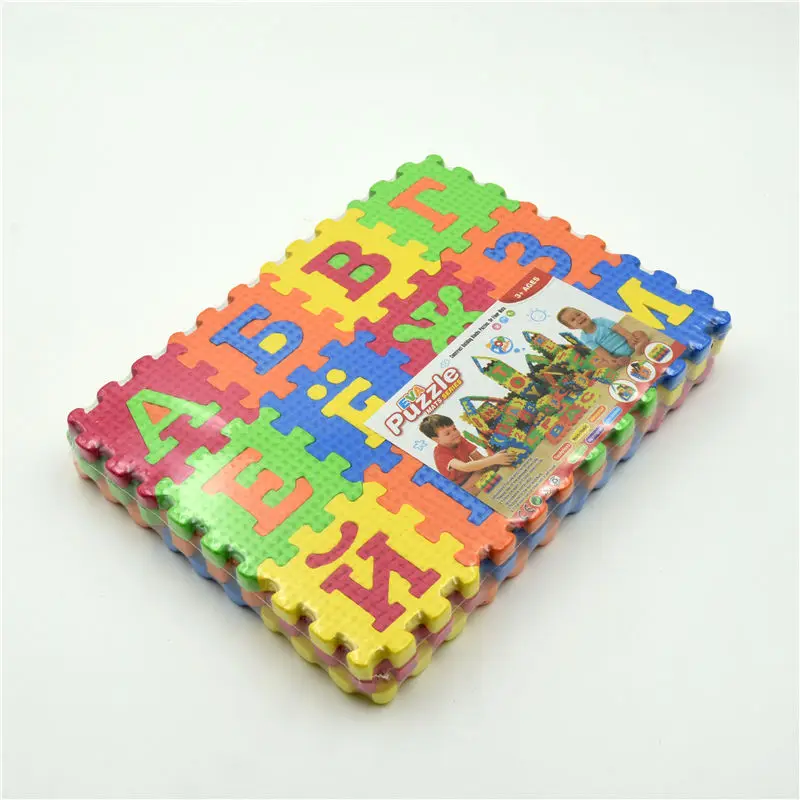 Russian 36 pcs Alphabet Letters Number Foam Mat Puzzles Toys Colorful Puzzle Mats Early Learning Educational Toys for Children