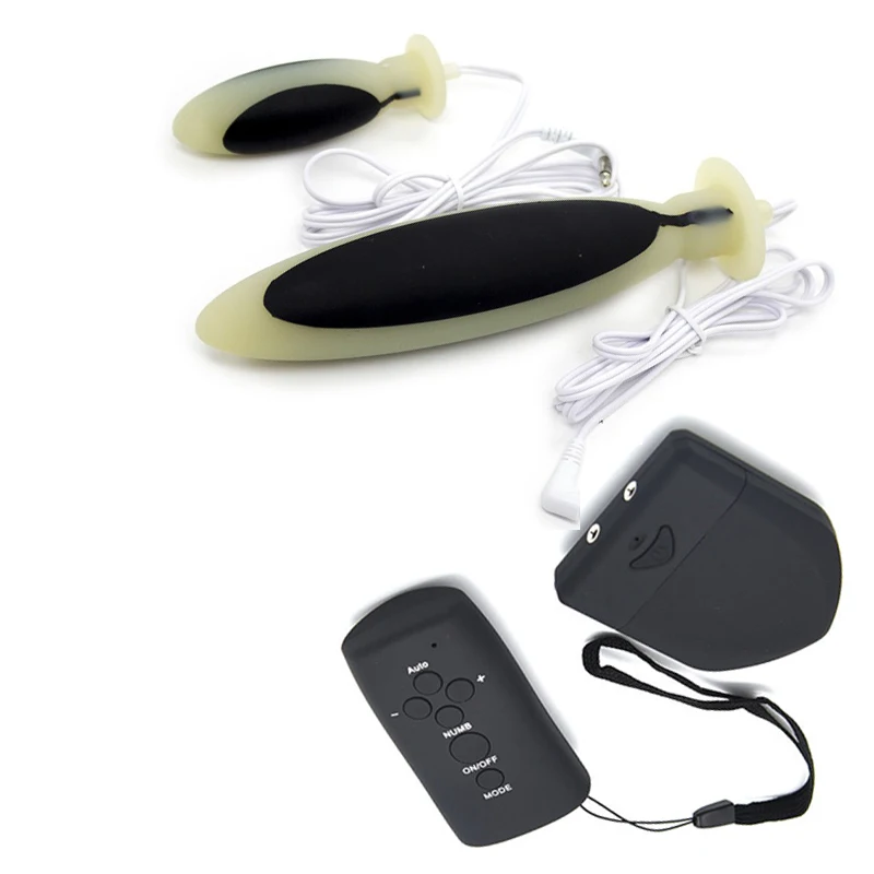 Wireless Remote Control Electro Shock Silicone Butt Plug Prostate