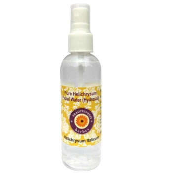 

FRee Shipping Natural Helichrysum Hydrosol (Floral Water) 100ml Helichrysum italicum 100% Pure 5ML