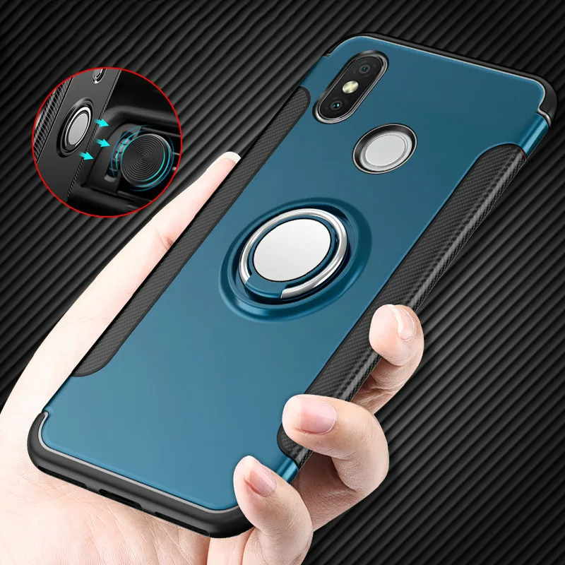 Чехол с объемным кольцом для XiaoMi Mi 8 SE Lite 6 A1 A2 Магнитный чехол RedMi Note 5 Pro 5A PRIME 4 4A 4X Plus