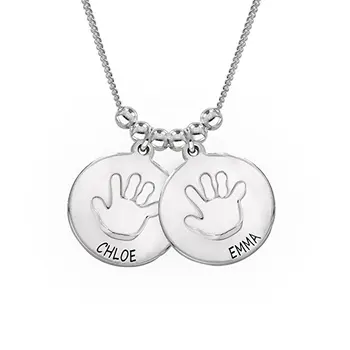 

Best Selling Baby Hands Pendant Necklace New Arrival High Quality Necklace Jewelry Custom Made Any Name YP3091