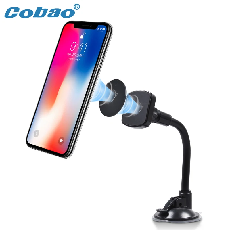 

Cobao Universal Car Phone Holder 360 Degree Windshield Flexible Magnetic Holder For Phone For Xiaomi Samsung Huawei iPhone XS