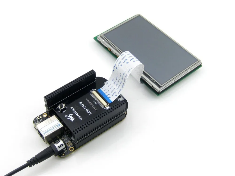  BB Black Package C with BeagleBone Black Rev C 512MB 4GB 8bit ARM Cortex-A8 4.3inch LCD Screeninclu