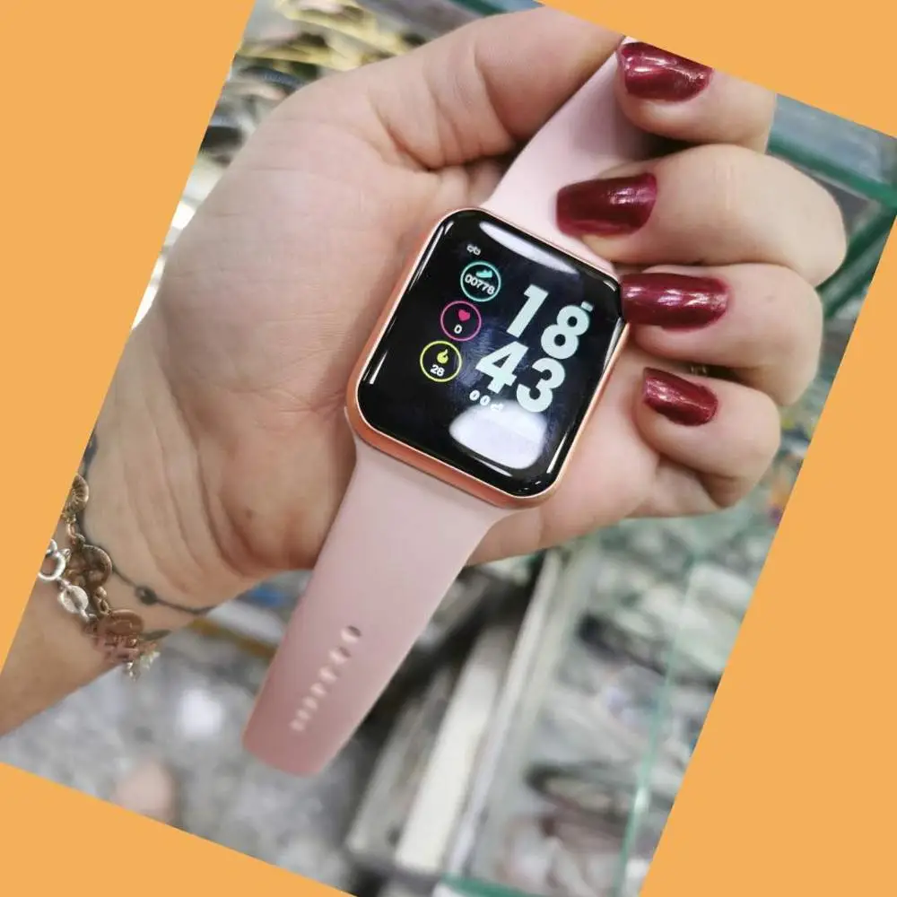 Спортивные Смарт-часы F8 F9 S226 42 мм для мужчин для IOS Android монитор сердечного ритма кровяное давление фитнес-трекер 7 дней батарея Pk iwo 8 - Цвет: pink