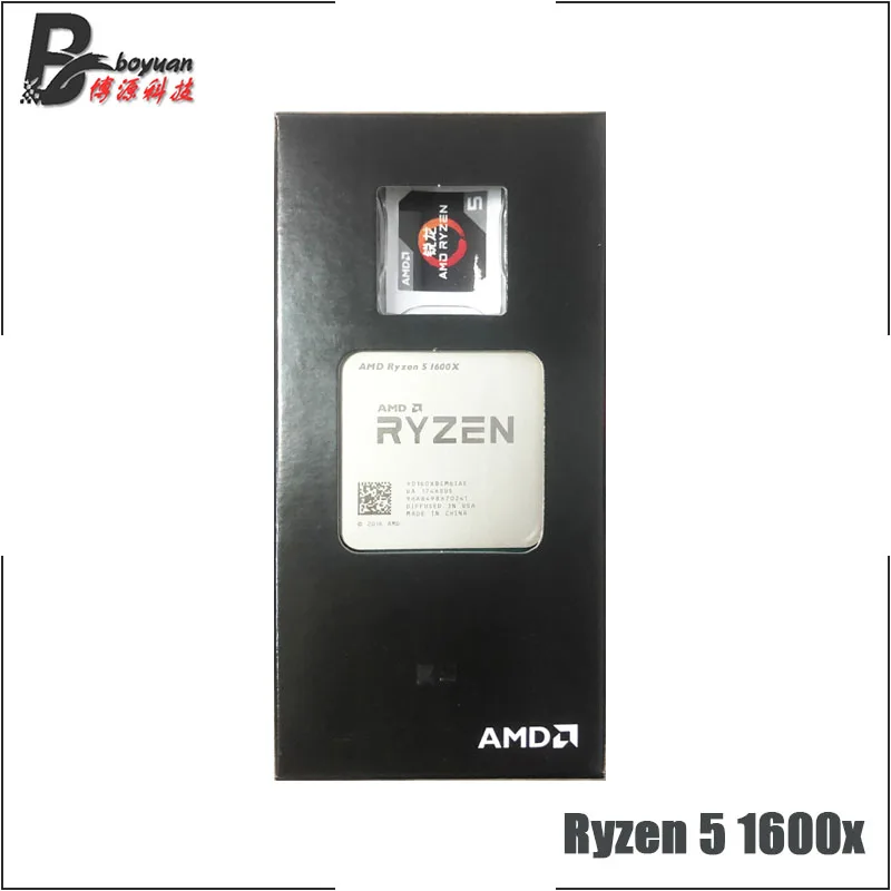 Процессор AMD Ryzen 5 1600X R5 1600x3,6 GHz шестиядерный 12-потоковый процессор YD160XBCM6IAE Socket AM4