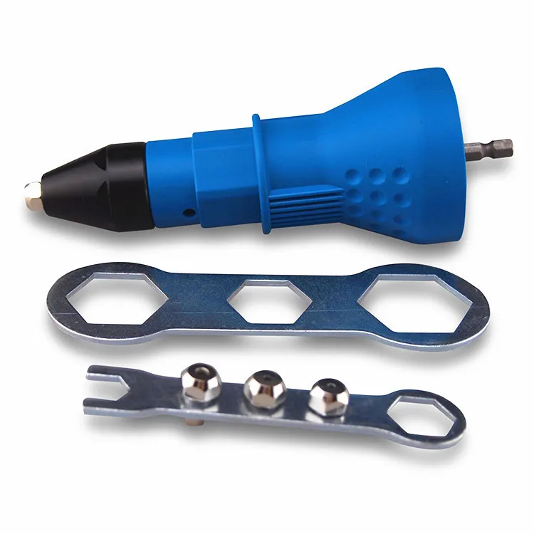 

Electric Rivet Nut Gun Riveting Tool Cordless Riveting Drill Adaptor Insert Nut Tool Riveting Drill Adapter nail gun