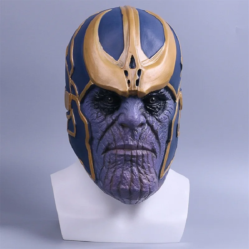 2018 Avengers Infinity War Mask Thanos Mask Cosplay Full Head Latex Super Hero Costume Halloween Party Prop (3)