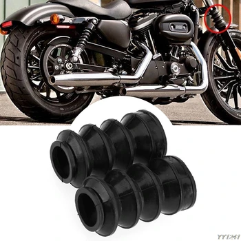 

2 Rubber Front Fork Boots Shock Gaiters 39mm For Harley Davidson Iron 883 XL883 2019 Car Accessories