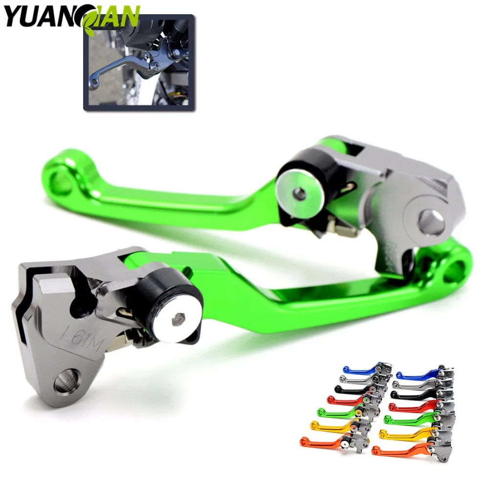 CNC Brake Clutch Lever Adjustable Pivot Racing Dirt Bike For KAWASAKI
