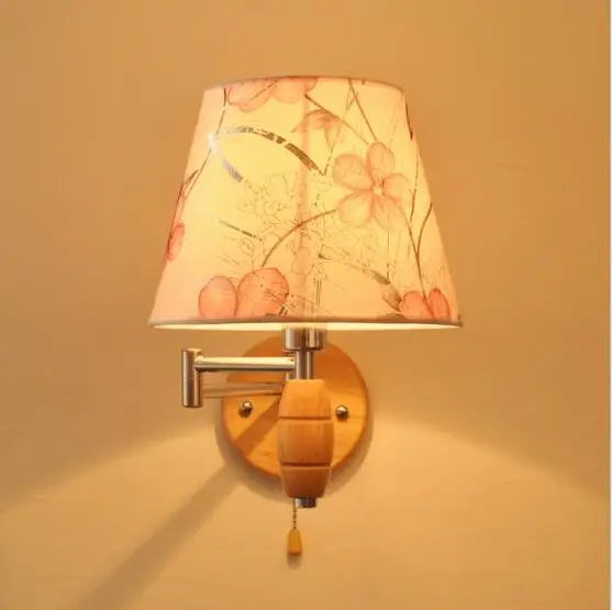 

Nordic Simple Modern LED Wooden Wall Lights Fixtures Home Lighting Beside Lamp Wooden Wall Sconces Arandela Aplik