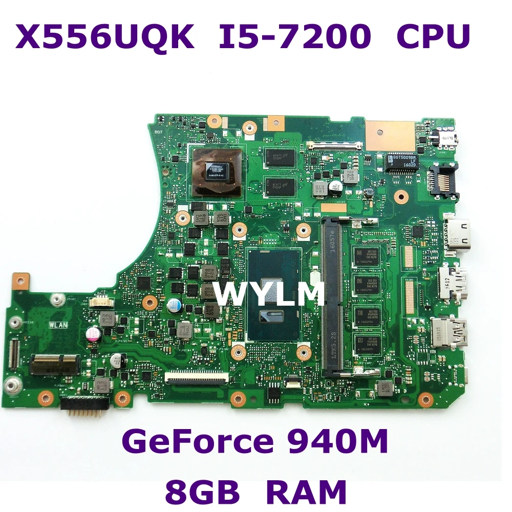 

X556UQ MB._8G/I5-6198U/AS GT940MX/2G mainboard REV 3.1 For ASUS X556UV X556U X556UQK X556UQ laptop motherboard Test ok