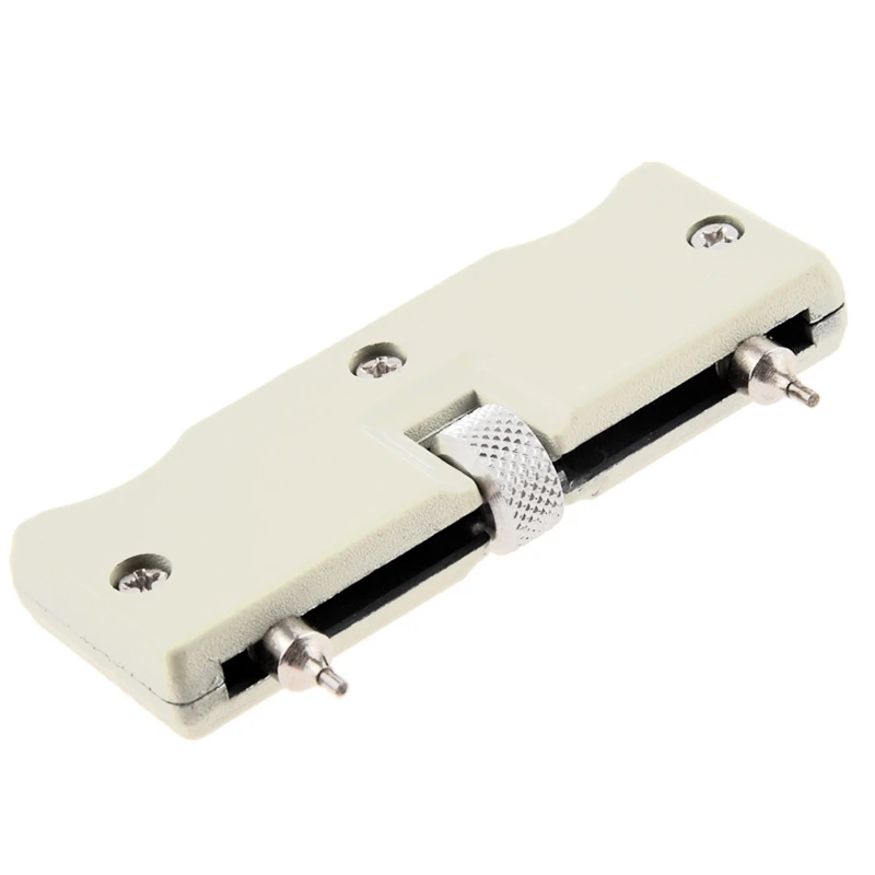 

Watch Back Case Opener Screw Wrench Repair Tool Kit Cover Remover Adjustable Beige